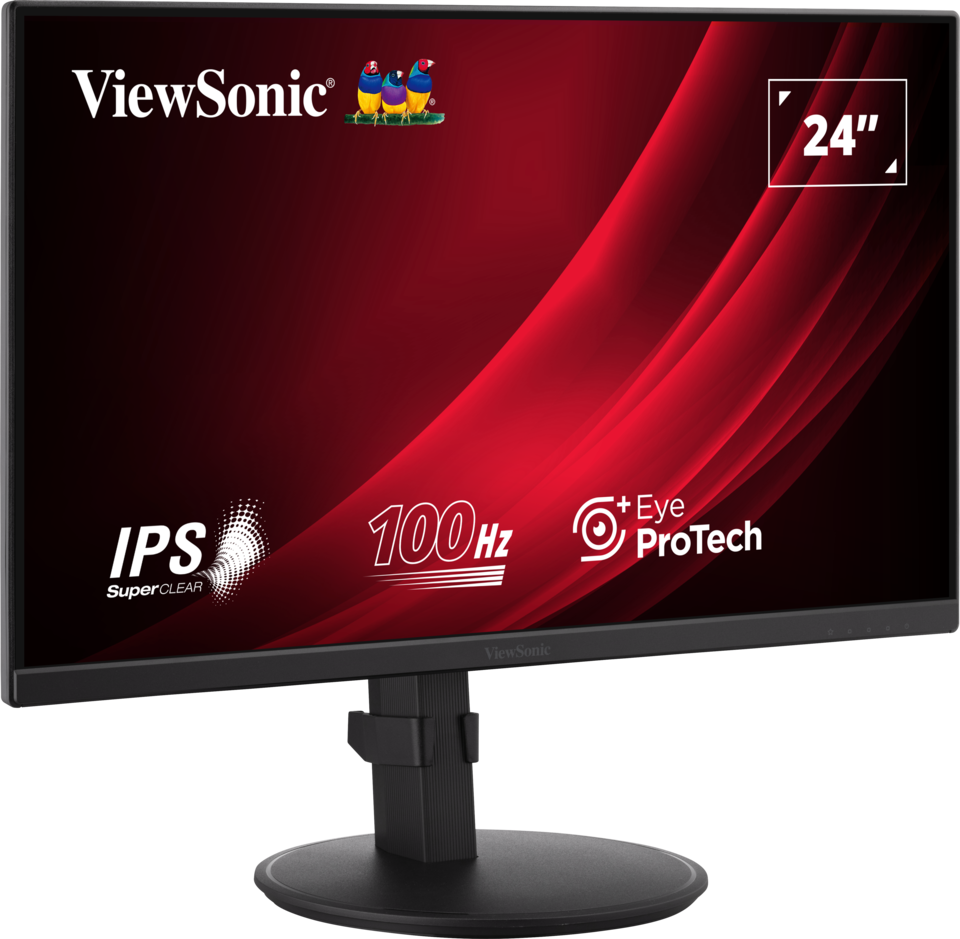 ViewSonic® 24” IPS Full HD Ergonomic Monitor met USB Hub