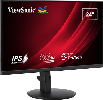 ViewSonic® 24” IPS Full HD Ergonomic Monitor met USB Hub