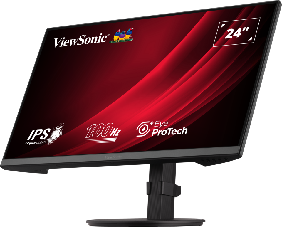 ViewSonic® 24” IPS Full HD Ergonomic Monitor met USB Hub