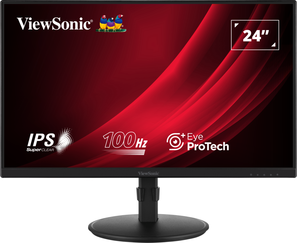 ViewSonic® 24” IPS Full HD Ergonomic Monitor met USB Hub