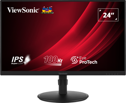 ViewSonic® 24” IPS Full HD Ergonomic Monitor met USB Hub